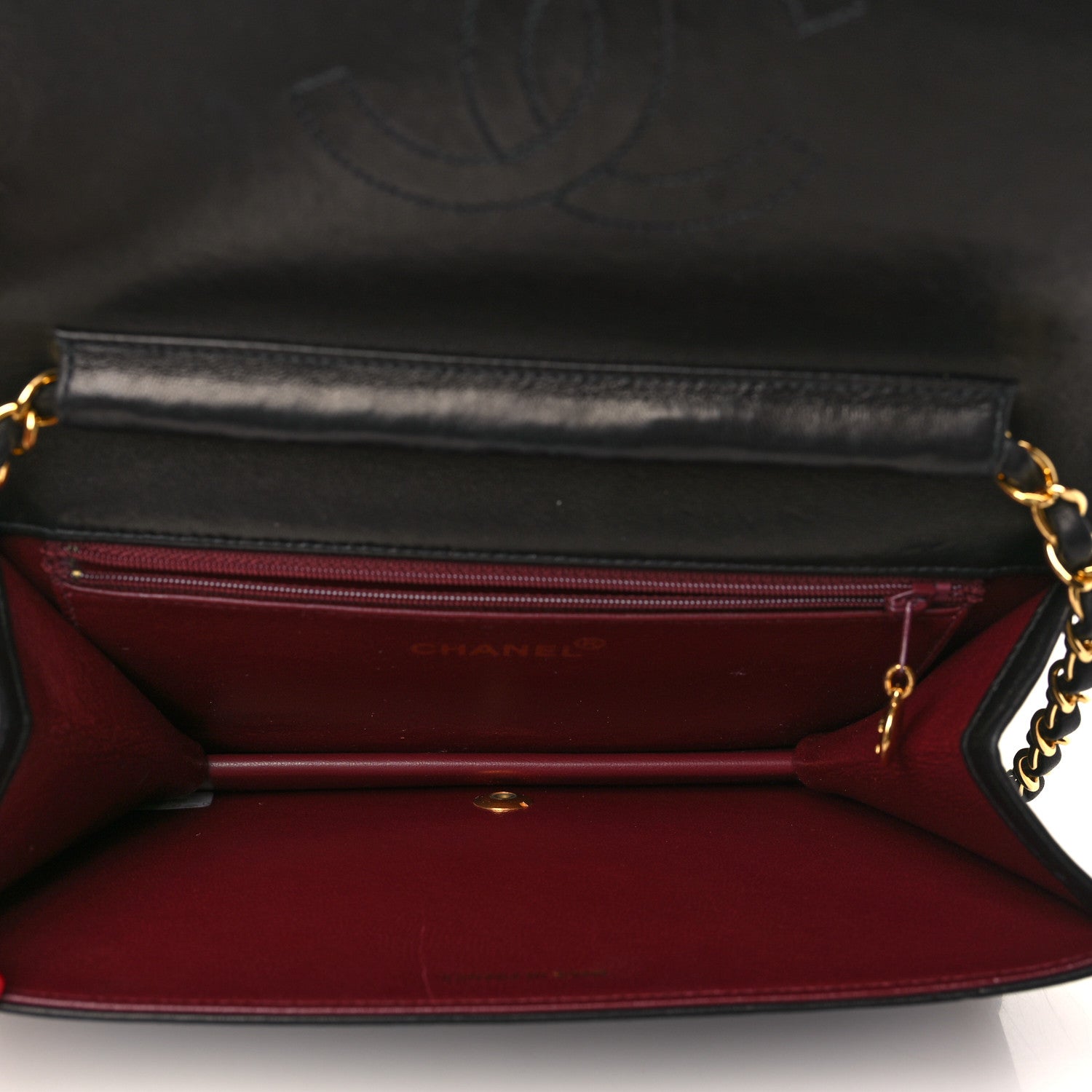 Chanel Lambskin Quilted Small Single Flap Bag Black 5 of 9
