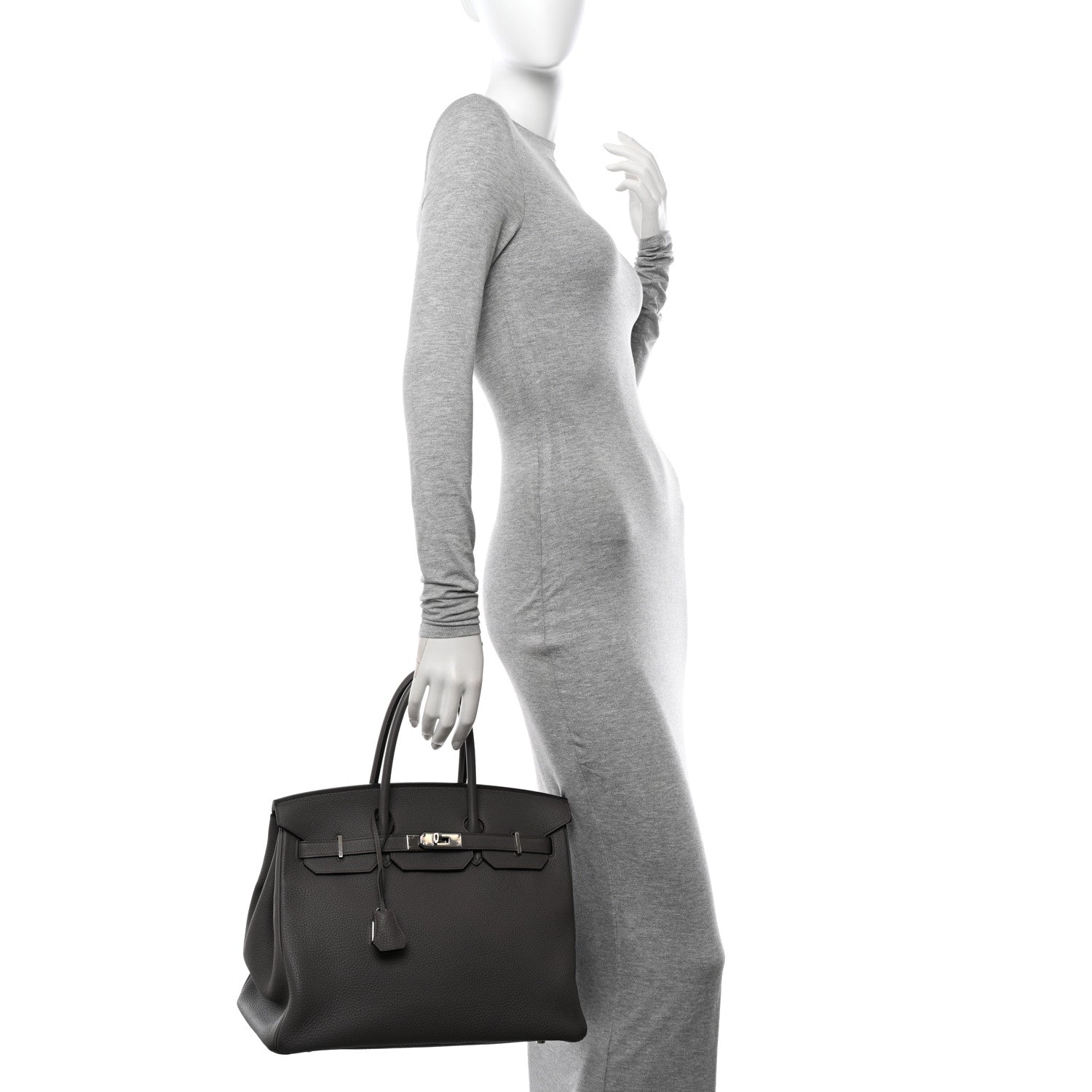 Hermes Togo Birkin 35 Etain 2 of 11