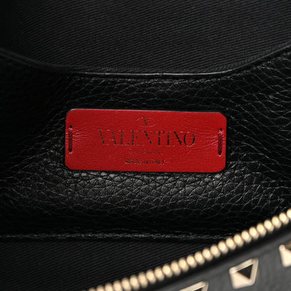 Valentino Garavani Grainy Calfskin Rockstud Belt Bag Black 6 of 9