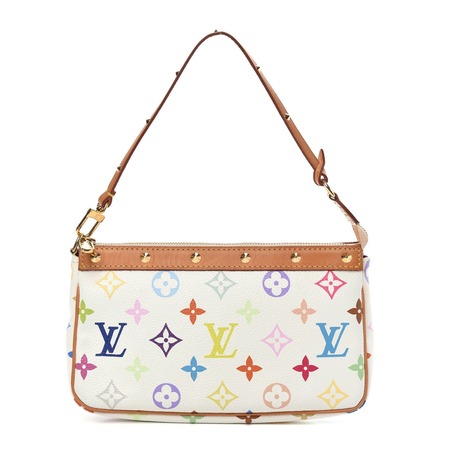 Louis Vuitton Monogram Multicolor Pochette Accessories White 1 of 12