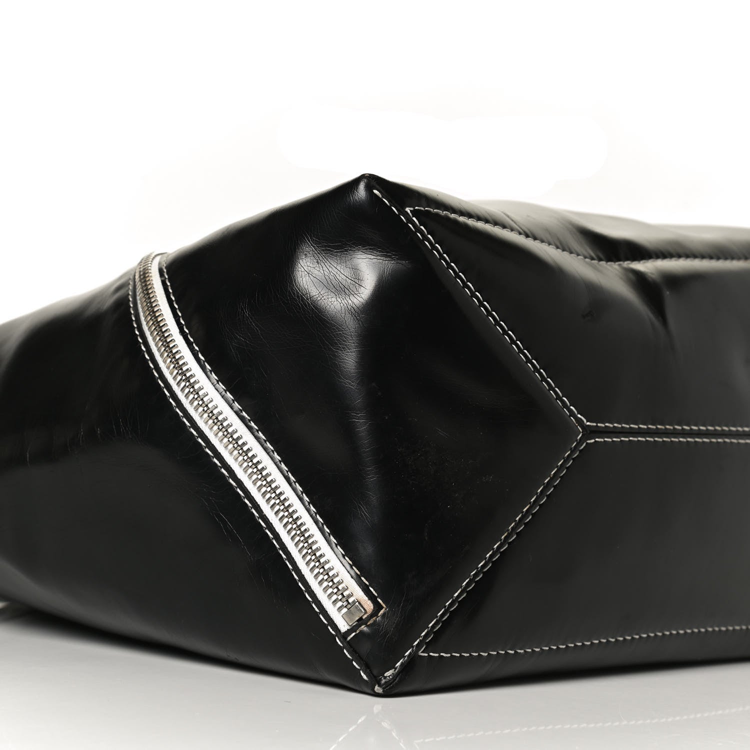 Proenza Schouler Calfskin Large Cire Zip Hobo Black 9 of 17