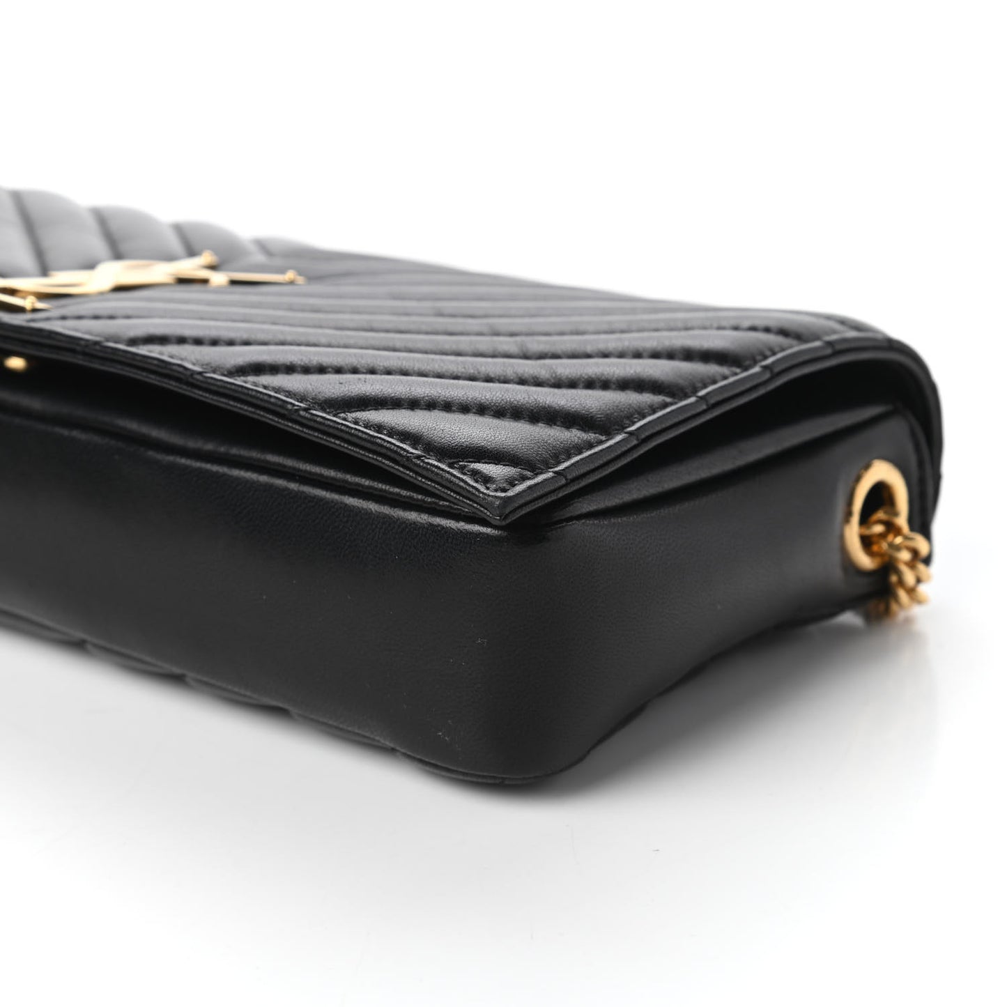 Lambskin Matelasse Monogram Kate 99 Black