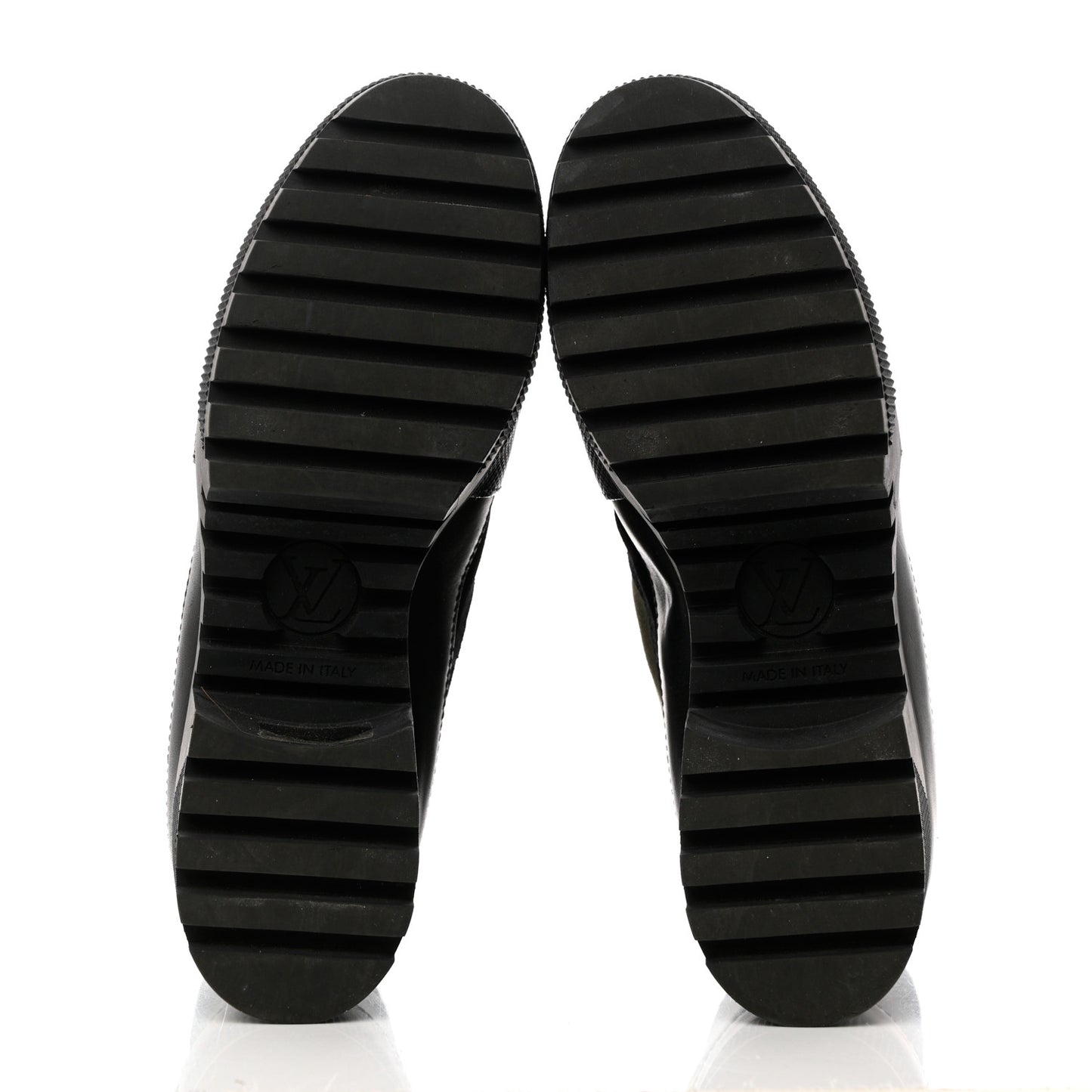 Suede Monogram Laureate Platform Desert Boots 38 Kaki Black