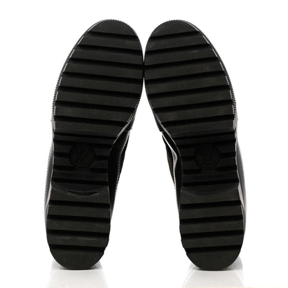 Louis Vuitton Suede Monogram Laureate Platform Desert Boots 38 Kaki Black 5 of 10