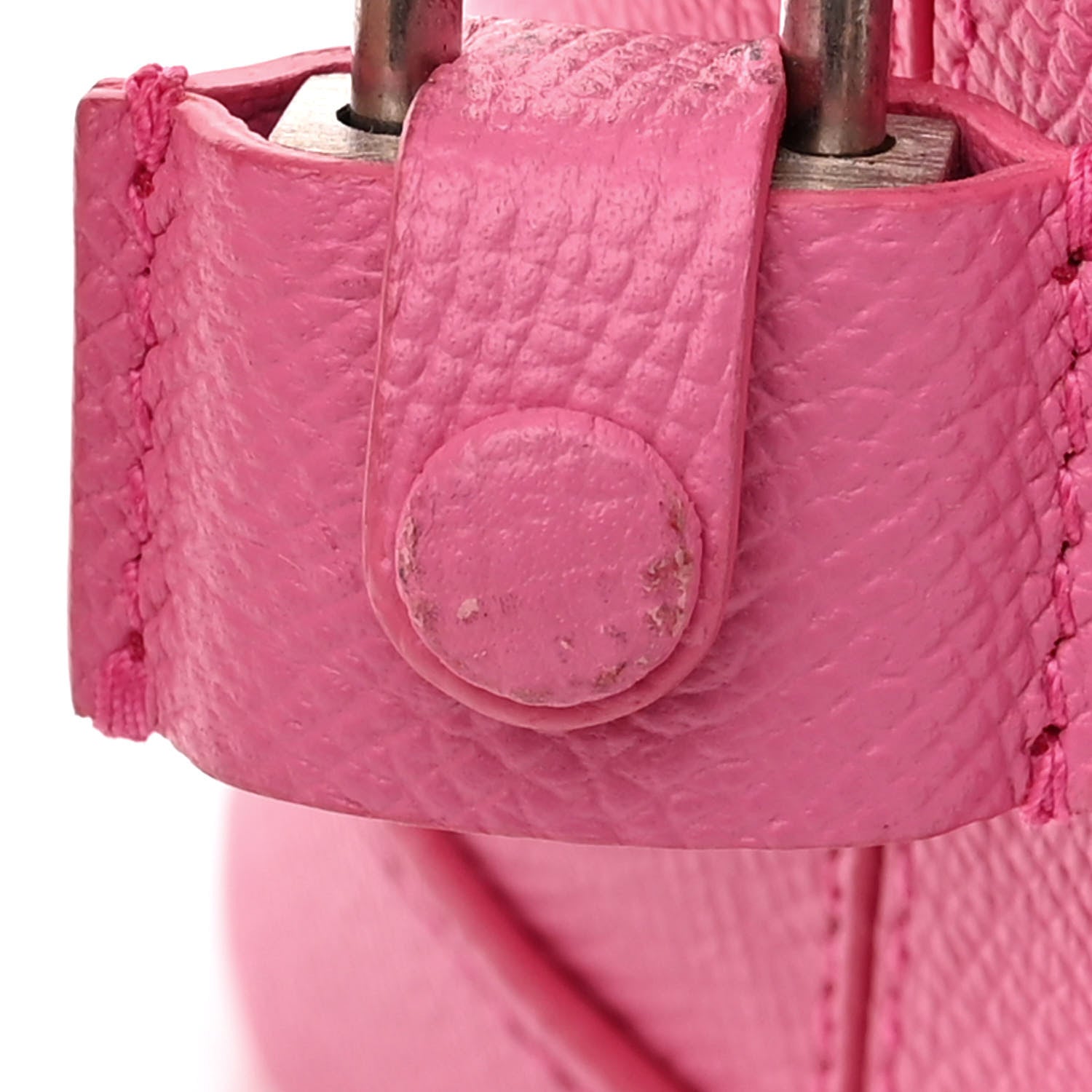 Balenciaga Signature Grained Calfskin Logo M Ville Top Handle Bag Rose Bubblegum Black 16 of 18