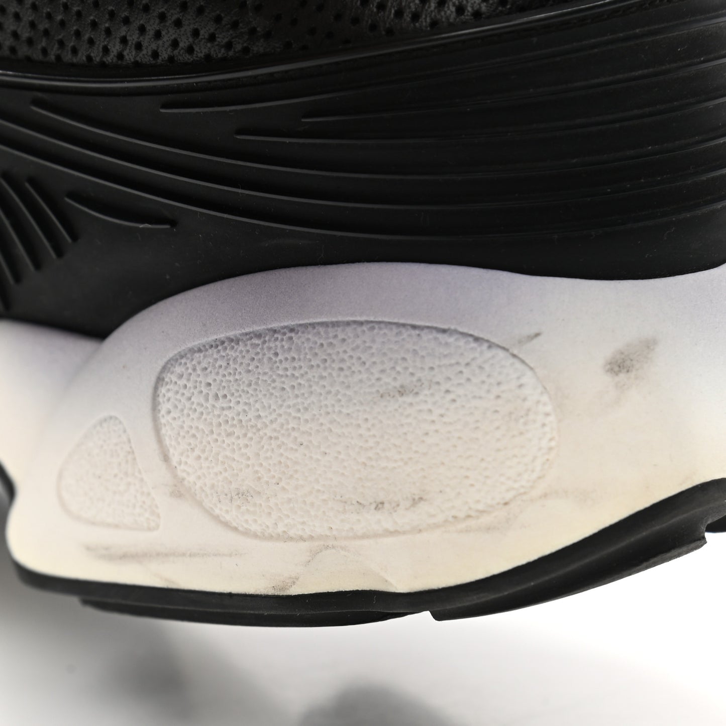 Perforated Lambskin Embellished Dior Fusion Sneakers 40 Black