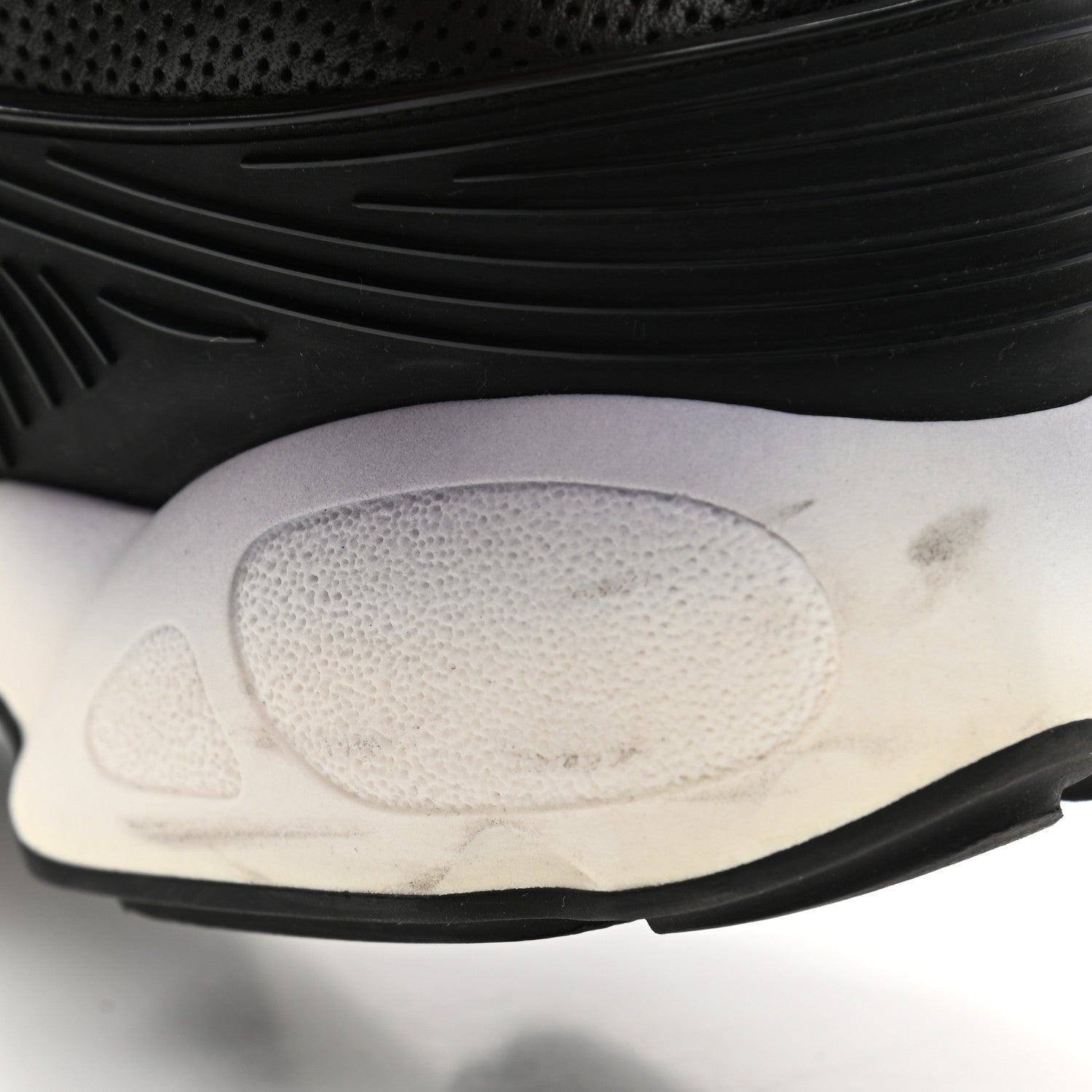 Christian Dior Perforated Lambskin Embellished Dior Fusion Sneakers 40 Black 8 of 8