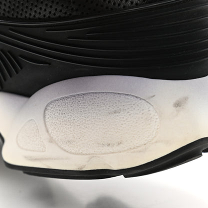 Christian Dior Perforated Lambskin Embellished Dior Fusion Sneakers 40 Black 8 of 8