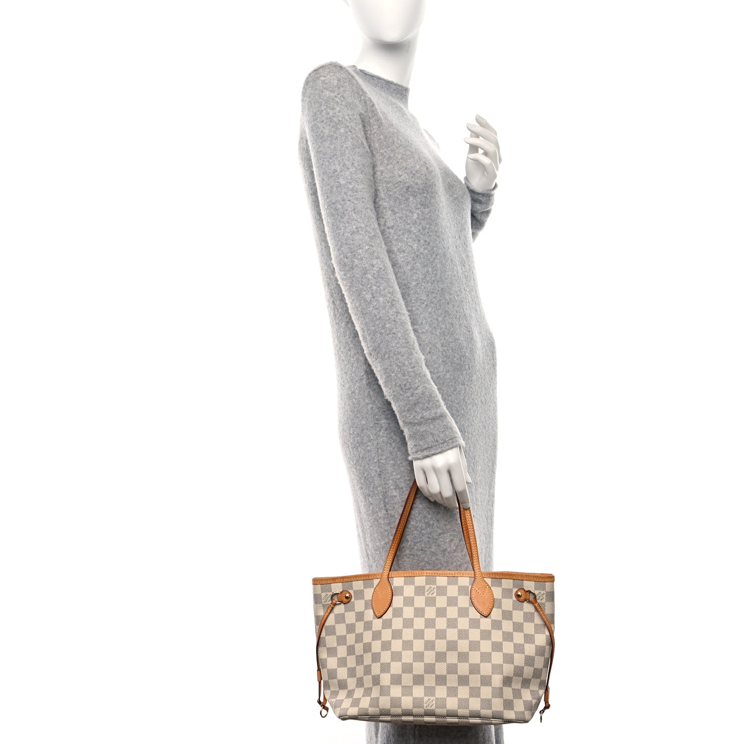 Louis Vuitton Damier Azur Neverfull PM 2 of 9