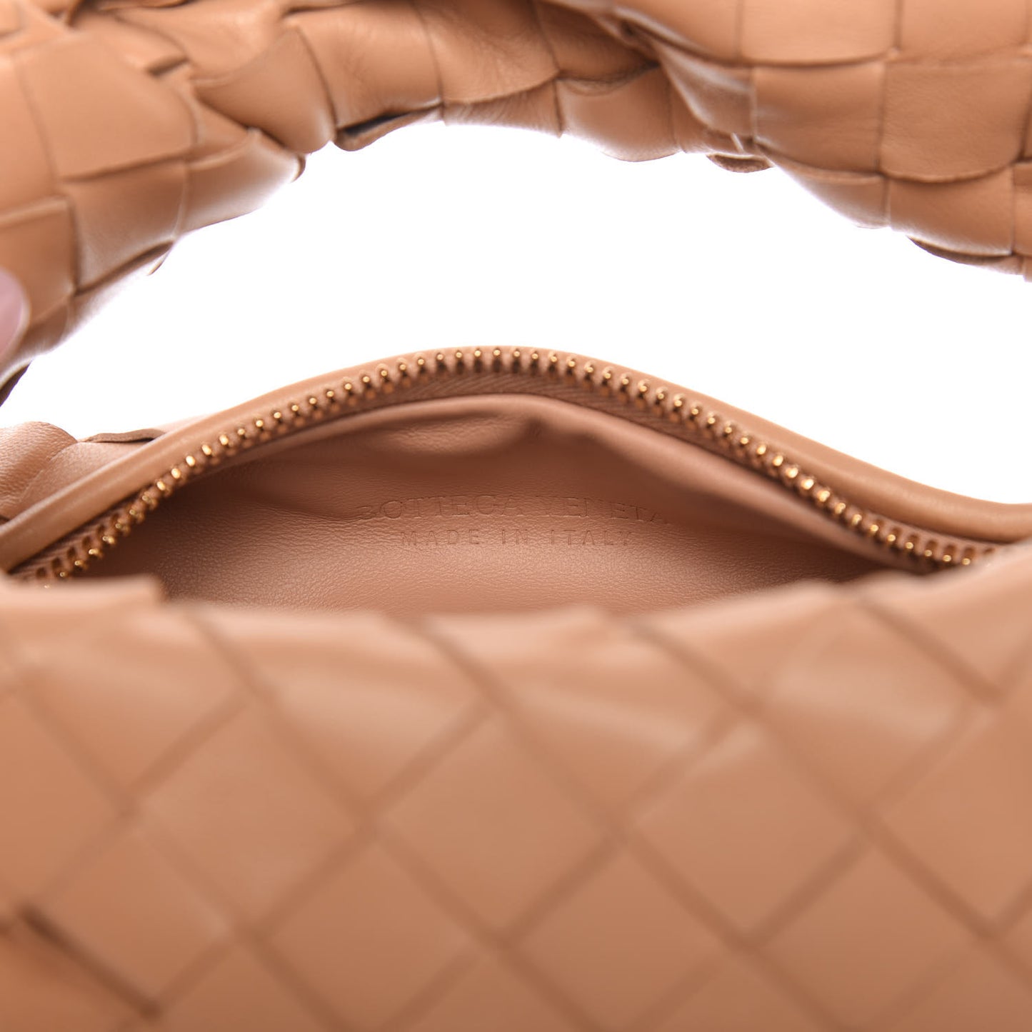 Nappa Intrecciato Mini Jodie Sandalwood