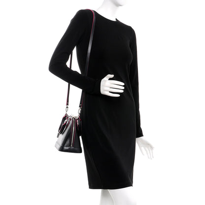 Louis Vuitton Epi Alma BB Black Hot Pink 2 of 8