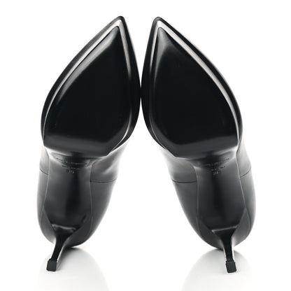 Saint Laurent Calfskin Classic Paris Ela 110 Ankle Boots 36 Black 5 of 10