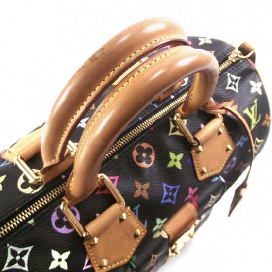 Louis Vuitton Monogram Multicolor Speedy 30 Black 5 of 8