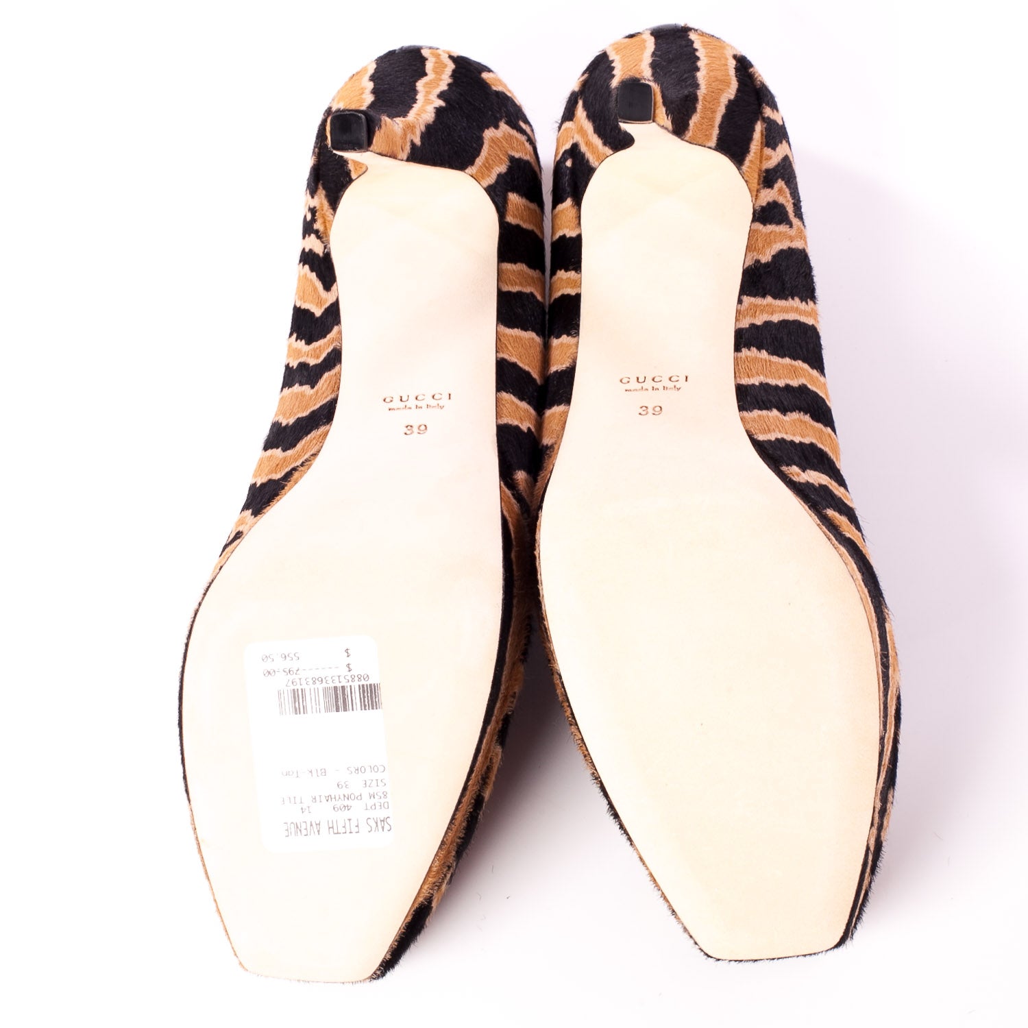 Gucci Pony Hair Tiger Platform Pumps Heels 39 6 of 10