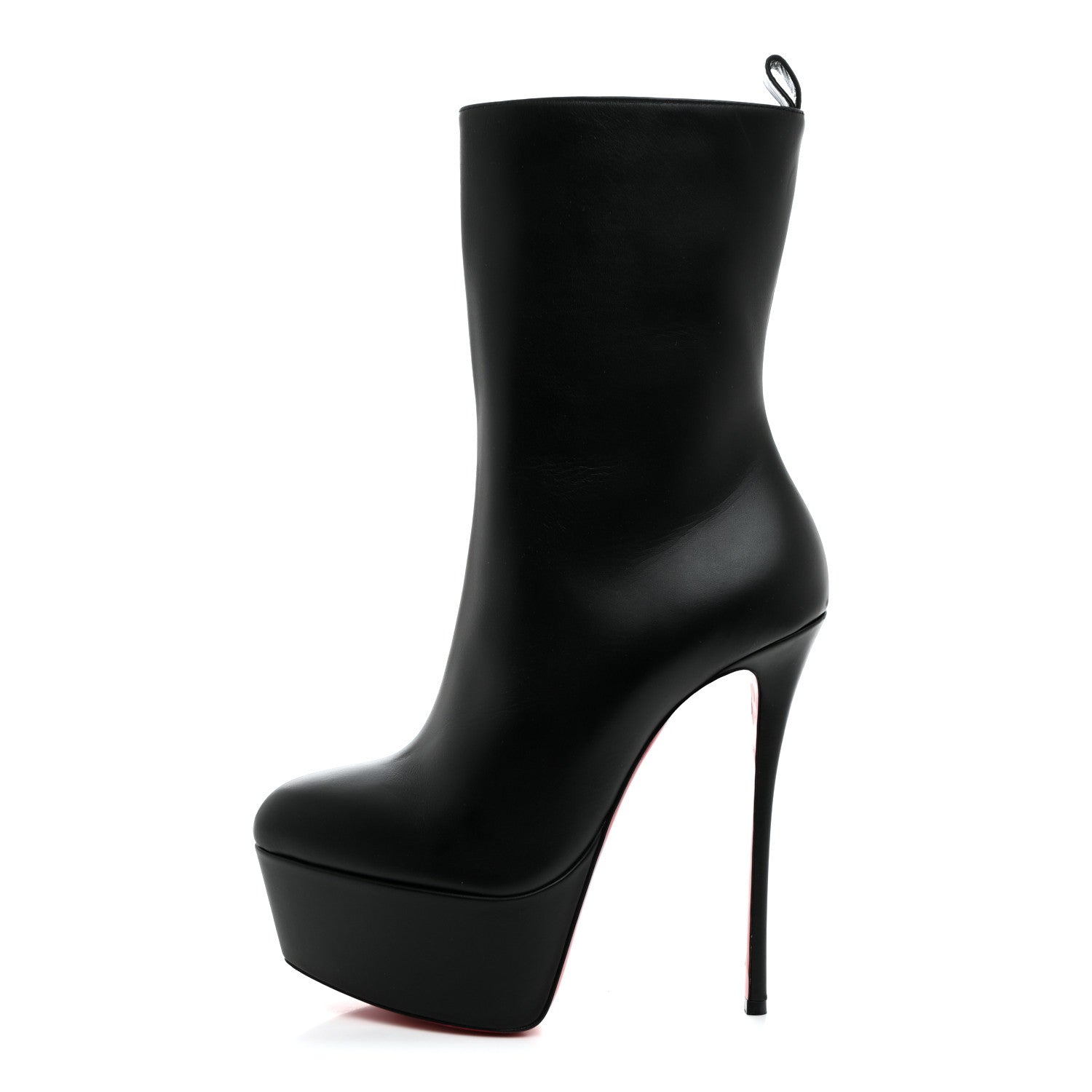 Christian Louboutin Calfskin Dolly Alta Booty 160 Ankle Boots 40.5 Black 1 of 8