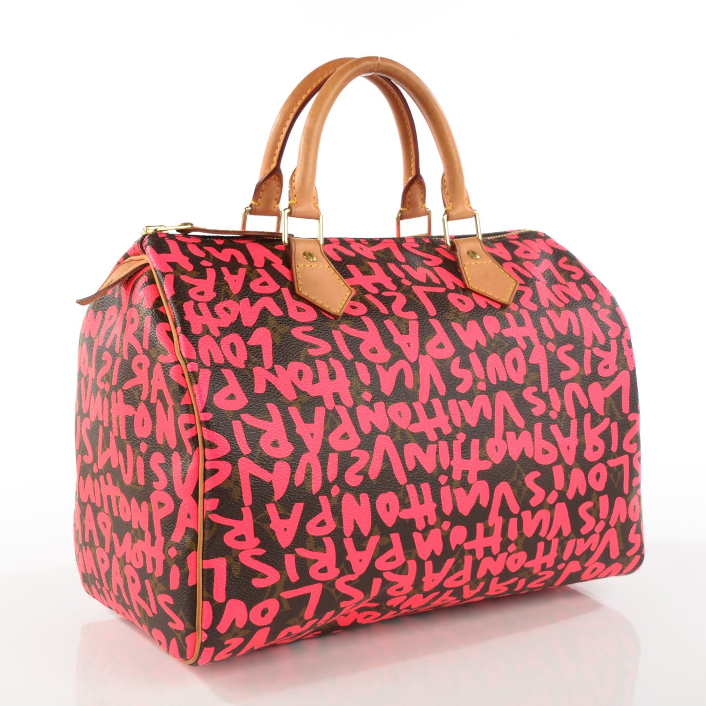 Monogram Graffiti Speedy 30 Fuchsia