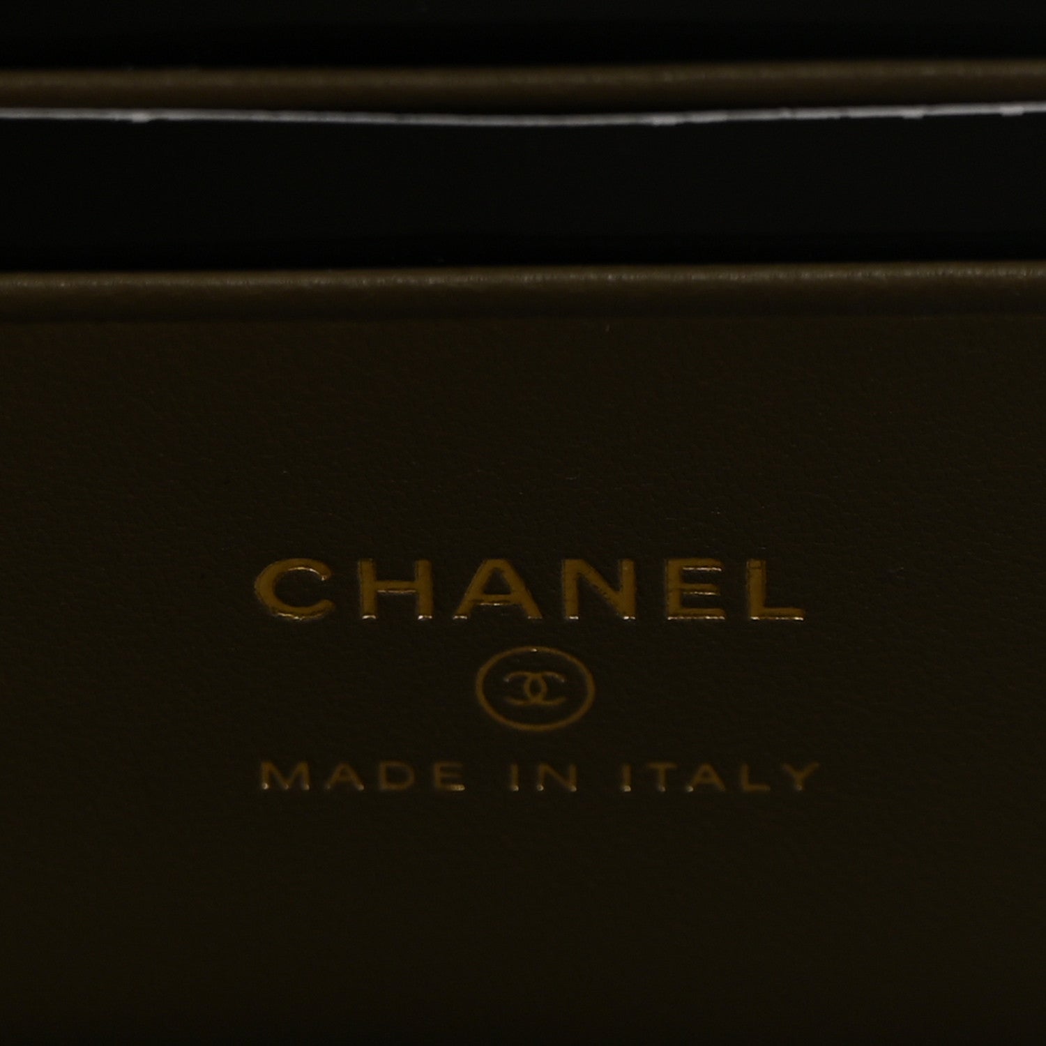 Chanel Calfskin Lizard Embossed Top Handle Slim Vanity With Chain  Dark Khaki 5 of 10