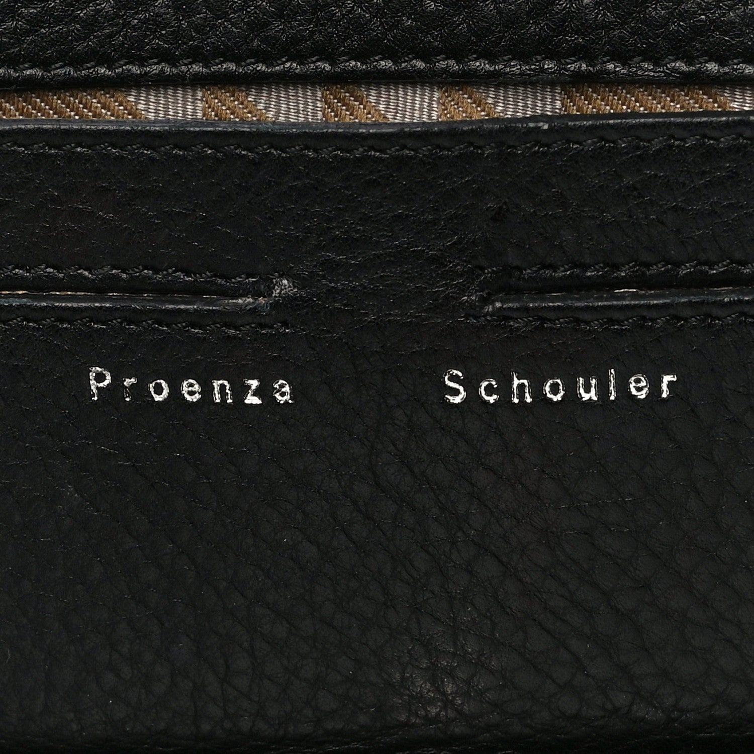 Proenza Schouler Textured Leather PS11 Wristlet Clutch Black 5 of 14