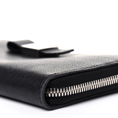 Balenciaga Calfskin Multi Bow Money Wallet Black 10 of 16