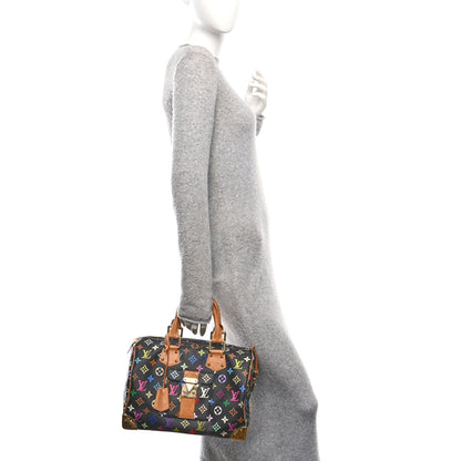 Louis Vuitton Monogram Multicolor Speedy 30 Black 2 of 10