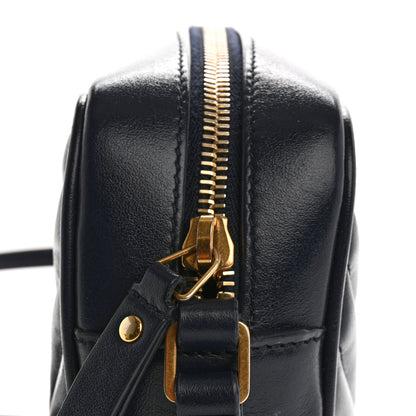 Saint Laurent Calfskin Matelasse Monogram Lou Camera Bag Navy 12 of 15