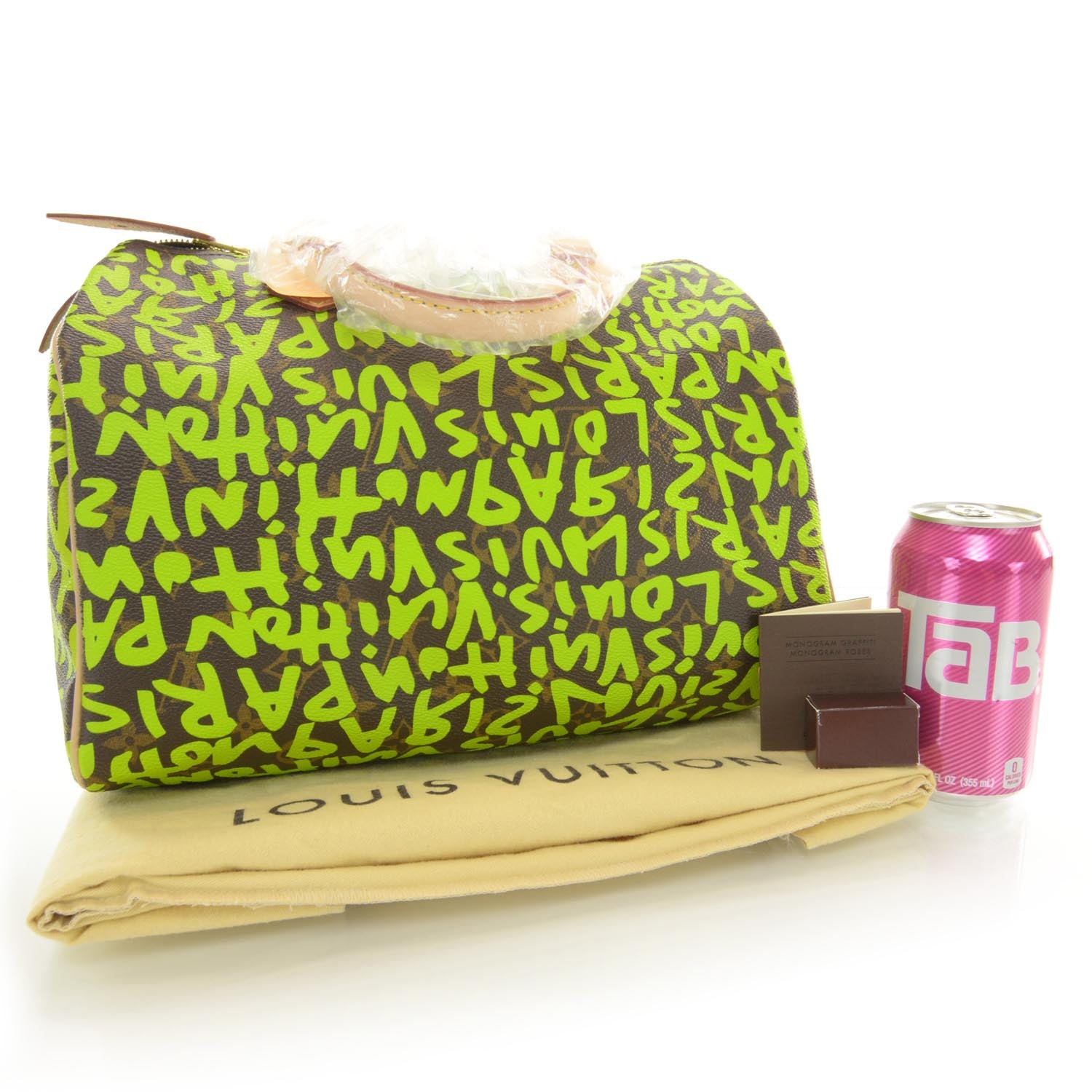 Louis Vuitton Monogram Graffiti Speedy 30 Green 2 of 6