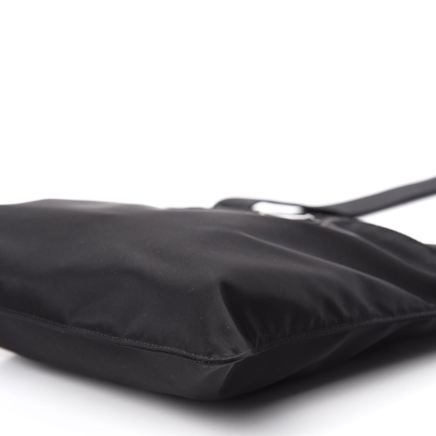 Nylon Vela Small Flat Messenger Bag Black