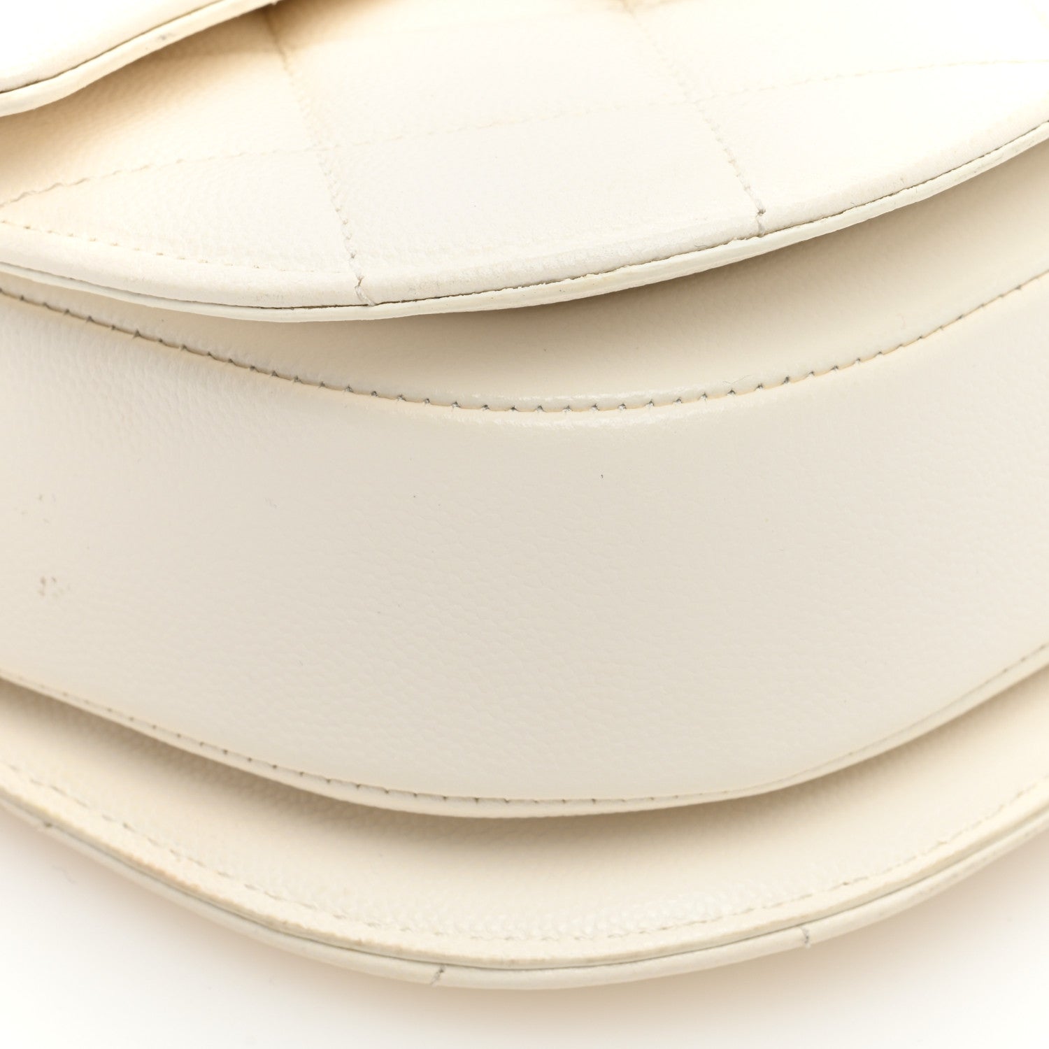 Chanel Calfskin Quilted Moon Messenger White 9 of 10