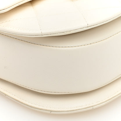 Chanel Calfskin Quilted Moon Messenger White 9 of 10