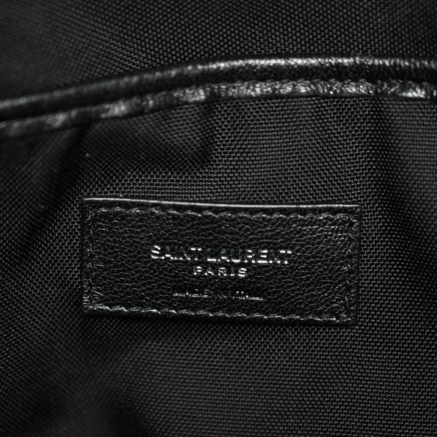 Saint Laurent Canvas Calfskin Sid Backpack Black 11 of 23
