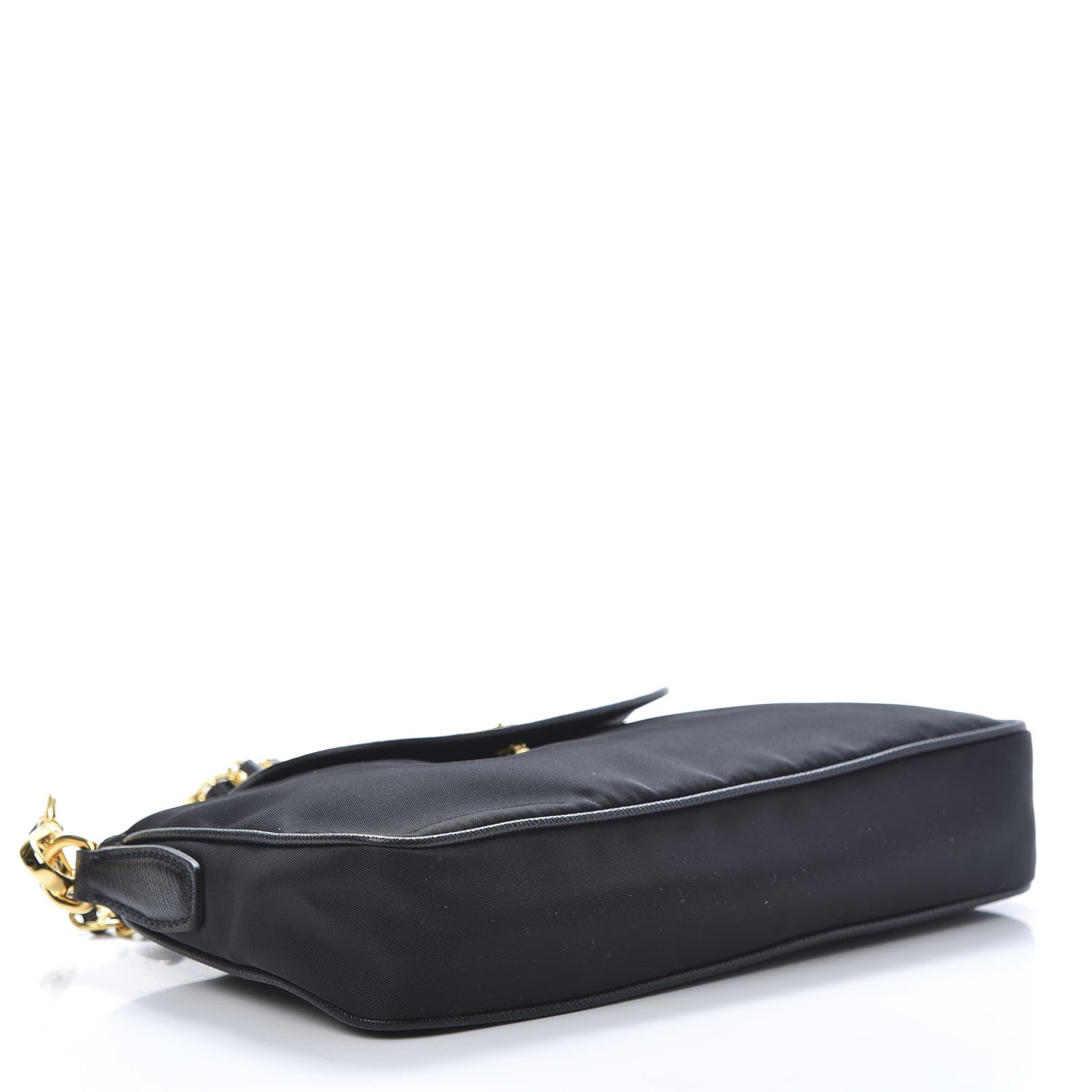 Prada Tessuto Nylon Saffiano Crossbody Bag Black 4 of 11