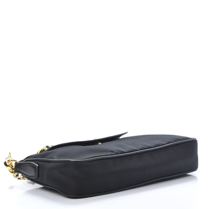 Prada Tessuto Nylon Saffiano Crossbody Bag Black 4 of 11
