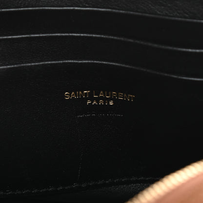 Saint Laurent Grain De Poudre Matelasse Monogram Mini Lou Camera Bag Dark Natural 6 of 13