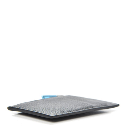 Valentino Garavani Pebbled Calfskin Card Holder Black 4 of 5