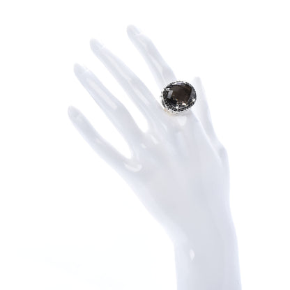 John Hardy Sterling Silver Smoky Topaz Bamboo Dome Ring 54 7 2 of 10