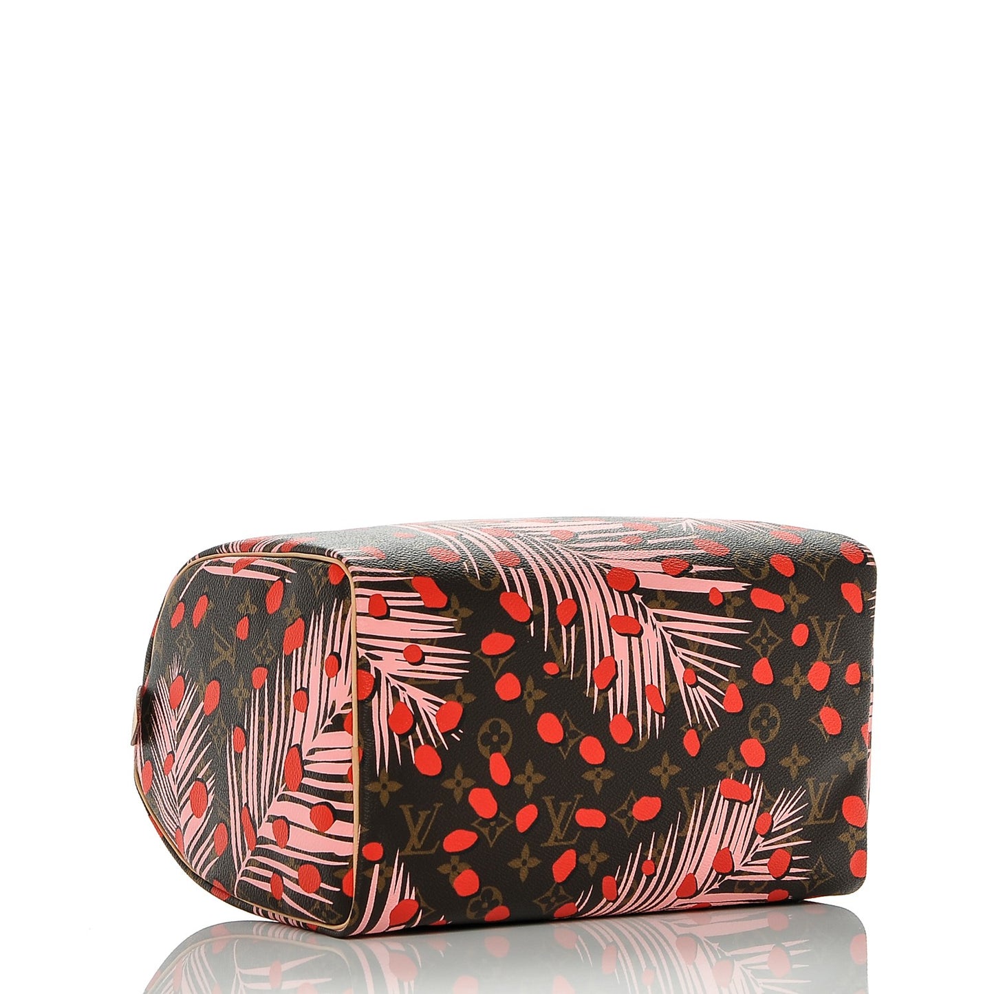 Monogram Jungle Dots Speedy 30 Sugar Pink Poppy