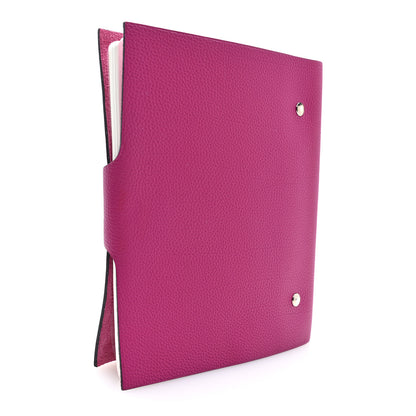 Hermes Togo Ulysse MM Notebook Cover Rose Pourpre 2 of 8