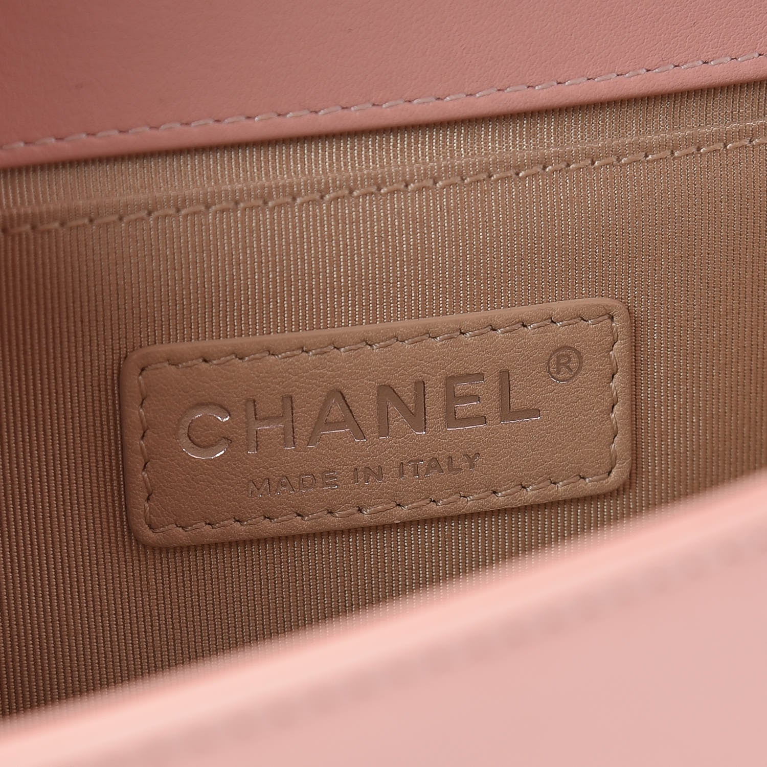 Chanel Patent Chevron Quilted Medium Boy Flap Light Pink 6 of 24