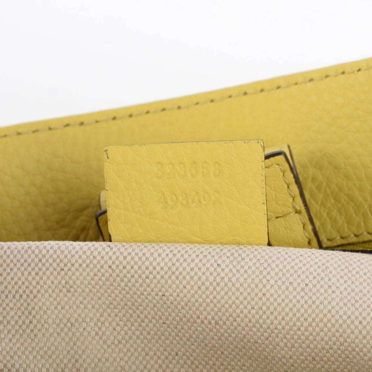 Calfskin Large Bamboo Shopper Tote Citrus