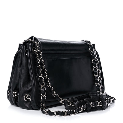 Chanel Calfskin CC Accordion Flap Black 3 of 11