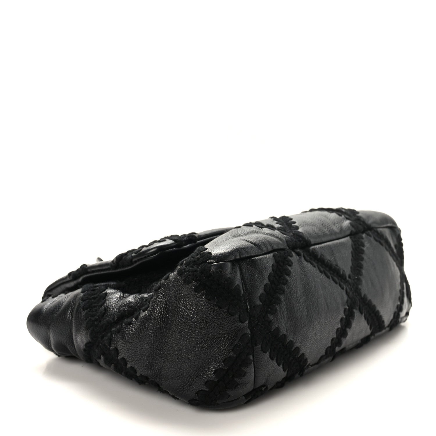 Chanel Calfskin Crochet Medium Chanel 19 Flap Black 4 of 11