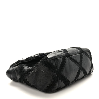 Chanel Calfskin Crochet Medium Chanel 19 Flap Black 4 of 11
