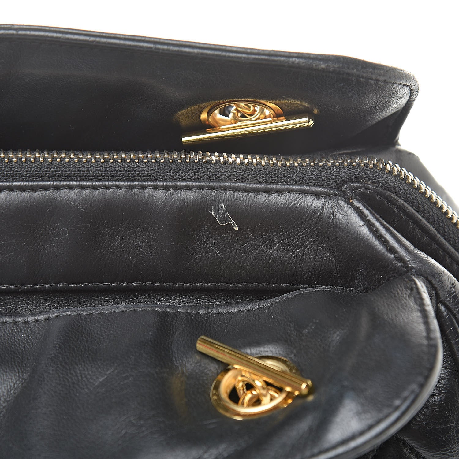 Chanel Lambskin Quilted Shoulder Bag Black 20 of 21
