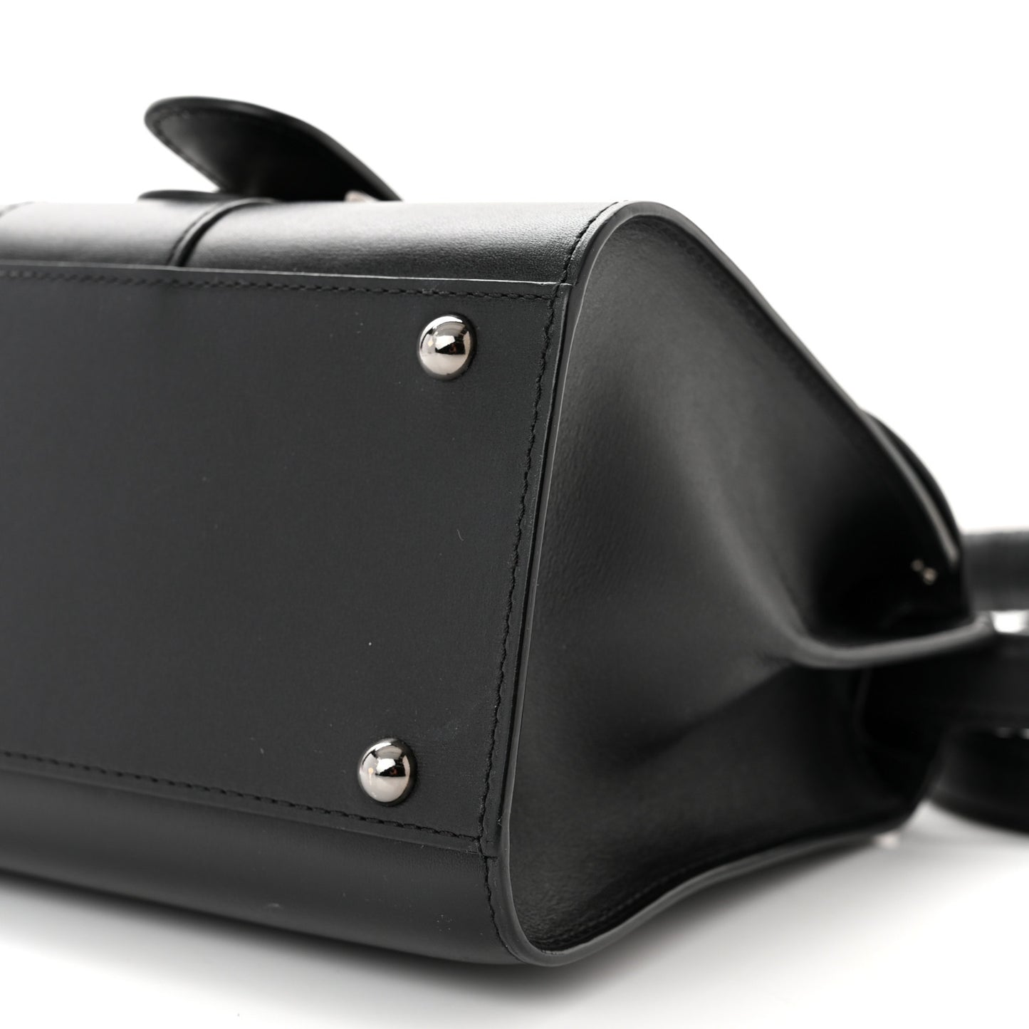 Box Calfskin Mini Brillant Satchel Black