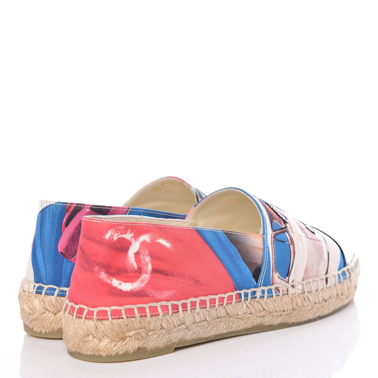 Crepe Patent CC Espadrilles 36 Multicolor Black