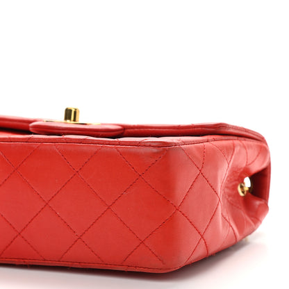 Chanel Lambskin Quilted Mini Square Flap Red 9 of 12