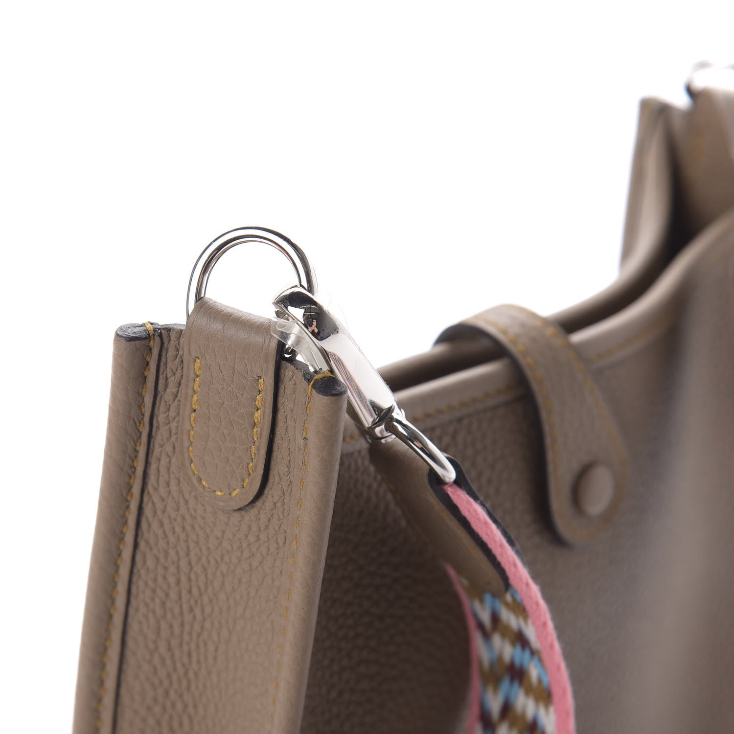Hermes Taurillon Maurice Zigzag Evelyne TPM Beige Weimar 10 of 11