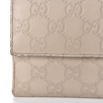Gucci Guccissima Icon Bar French Flap Wallet White 21 of 21