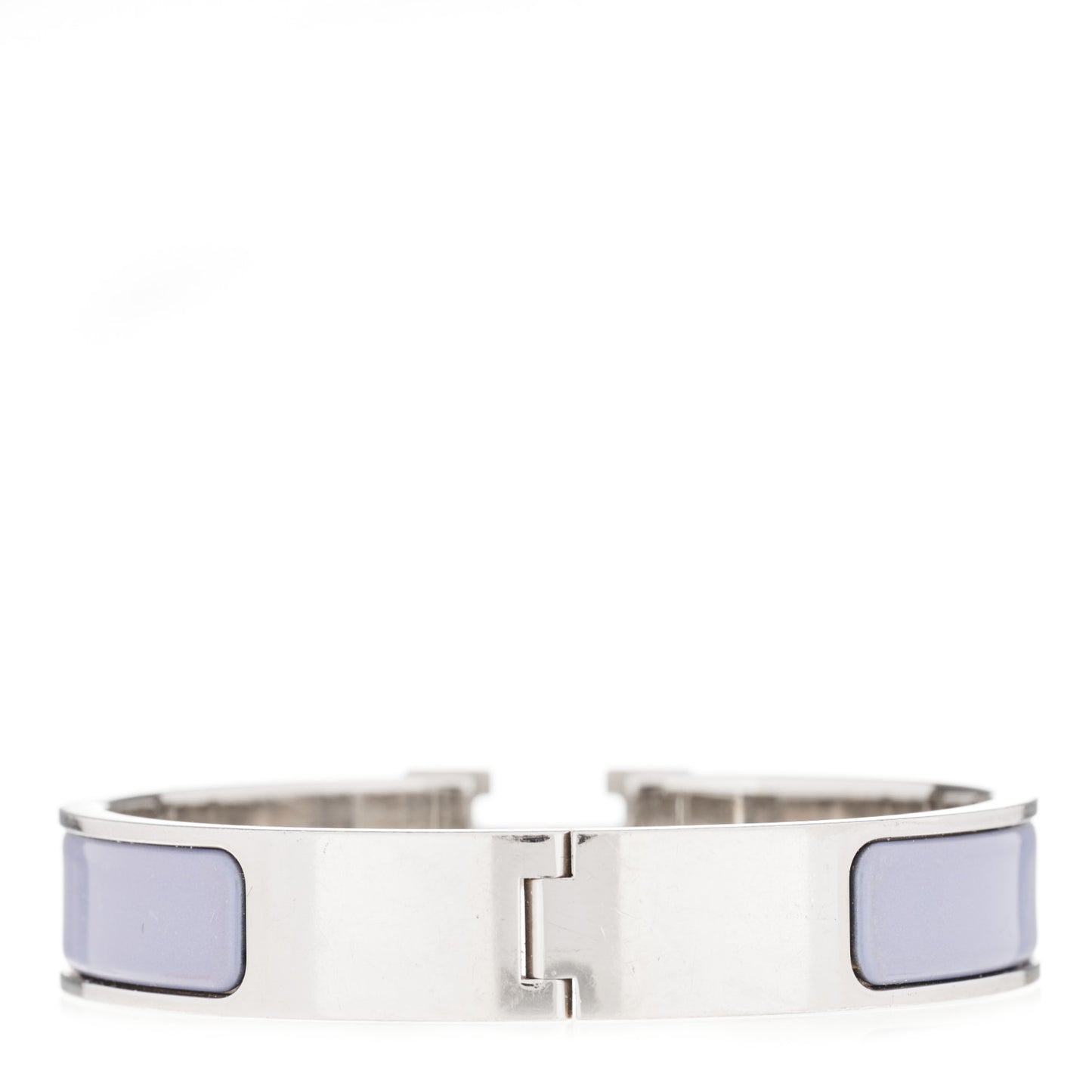 Enamel Narrow Clic Clac H Bracelet PM Bleu Lin