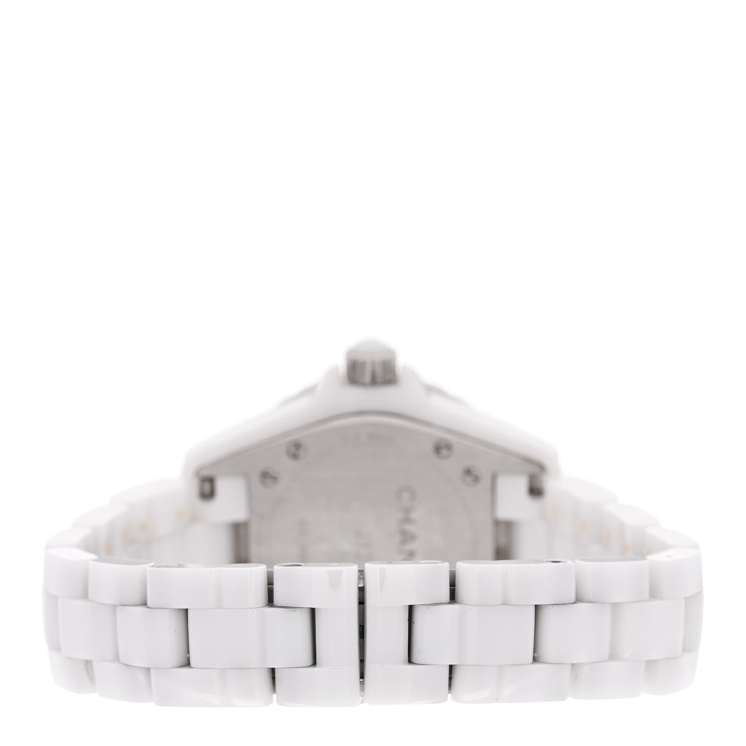 Chanel Stainless Steel Ceramic Diamond Mother of Pearl 33mm J12